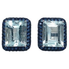 Lucea New York Aquamarine Sapphire Earrings