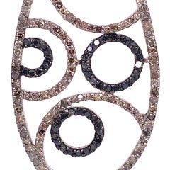 Lucea New York Black and Brown Diamond Pendant