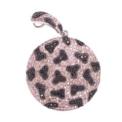 Lucea New York Black and White Icy Diamond Pendant