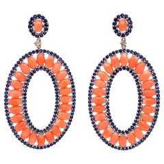 Sapphire Dangle Earrings