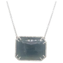 Lucea New York Blue Sapphire Diamond Necklace