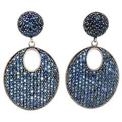 Pendientes de zafiro azul Lucea New York