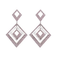 Lucea New York Diamond and Enamel Statement Earring