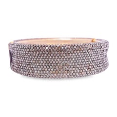 New York Diamond Silver Bangle