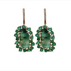 Lucea New York Emerald and Diamond Earrings