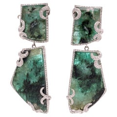 Lucea New York Emerald & Diamond Earrings
