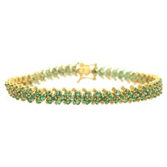 Lucea New York Emerald Silver Bracelet