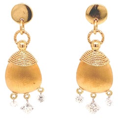 Lucea New York Gold and Diamond Earrings