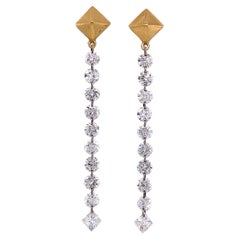 Lucea New York Gold- und Diamant-Ohrringe