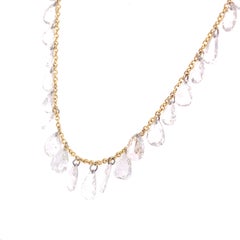 Lucea New York Gold & Diamond Fringe Necklace