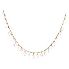 Lucea New York Gold & Diamond Fringe Necklace