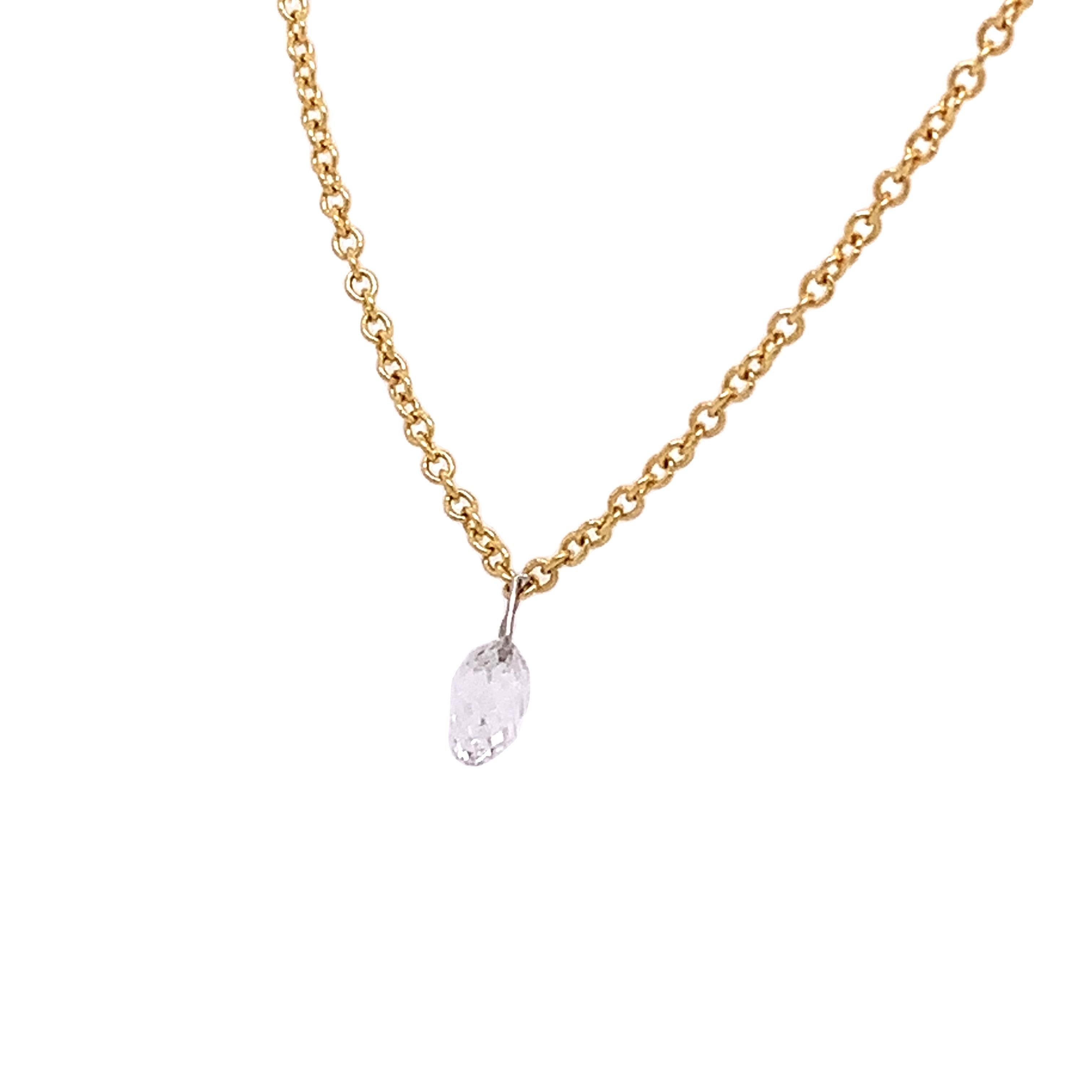 Dainty Collection

The everyday refinement of Yellow Gold gently sparkles with a tiny fringe of totaling 0.24 carat a briolette-cut Diamond in this magnificent necklace.