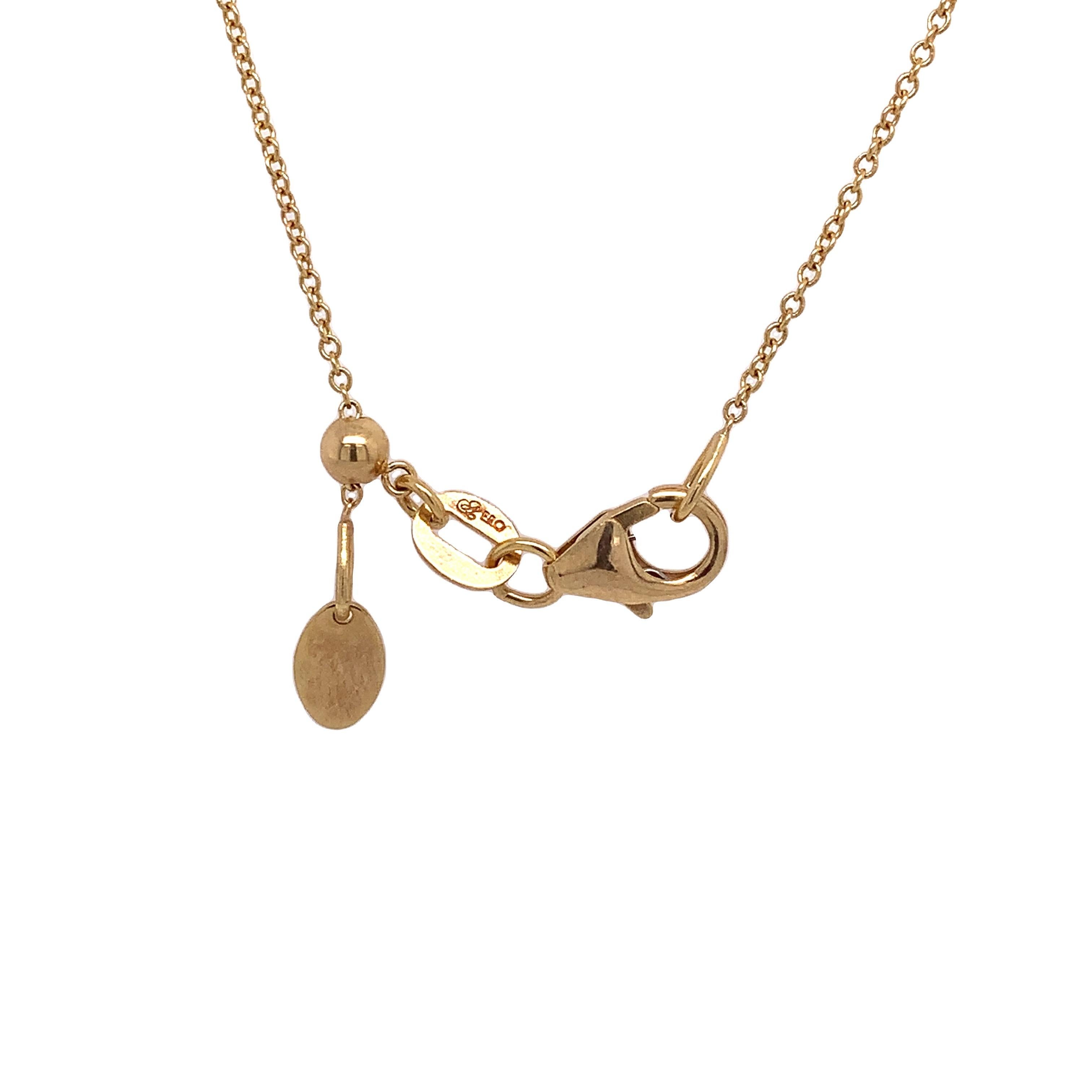 Halskette von Lucea New York, Gold und Diamant (Briolette) im Angebot