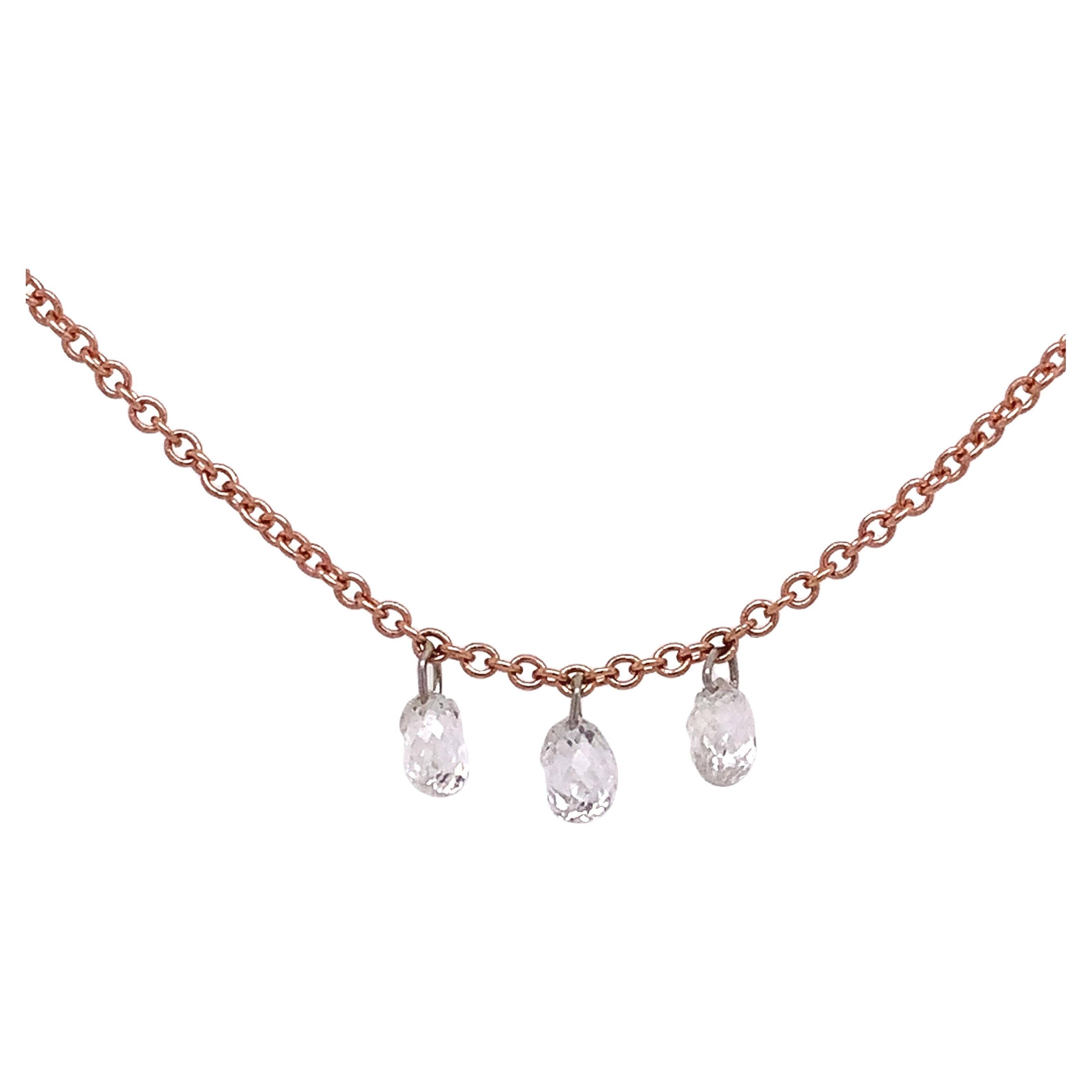 Halskette von Lucea New York, Gold und Diamant im Angebot