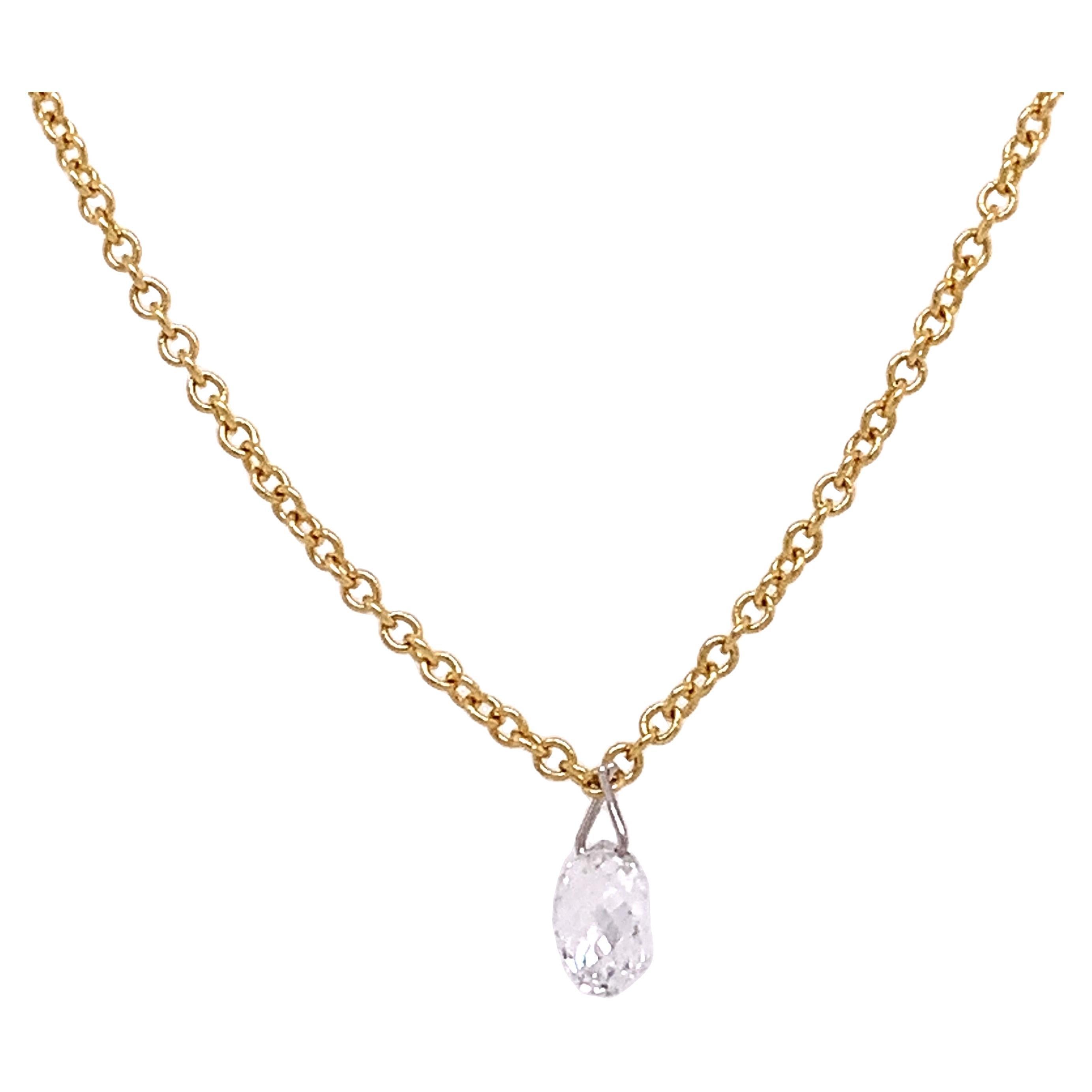 Halskette von Lucea New York, Gold und Diamant im Angebot