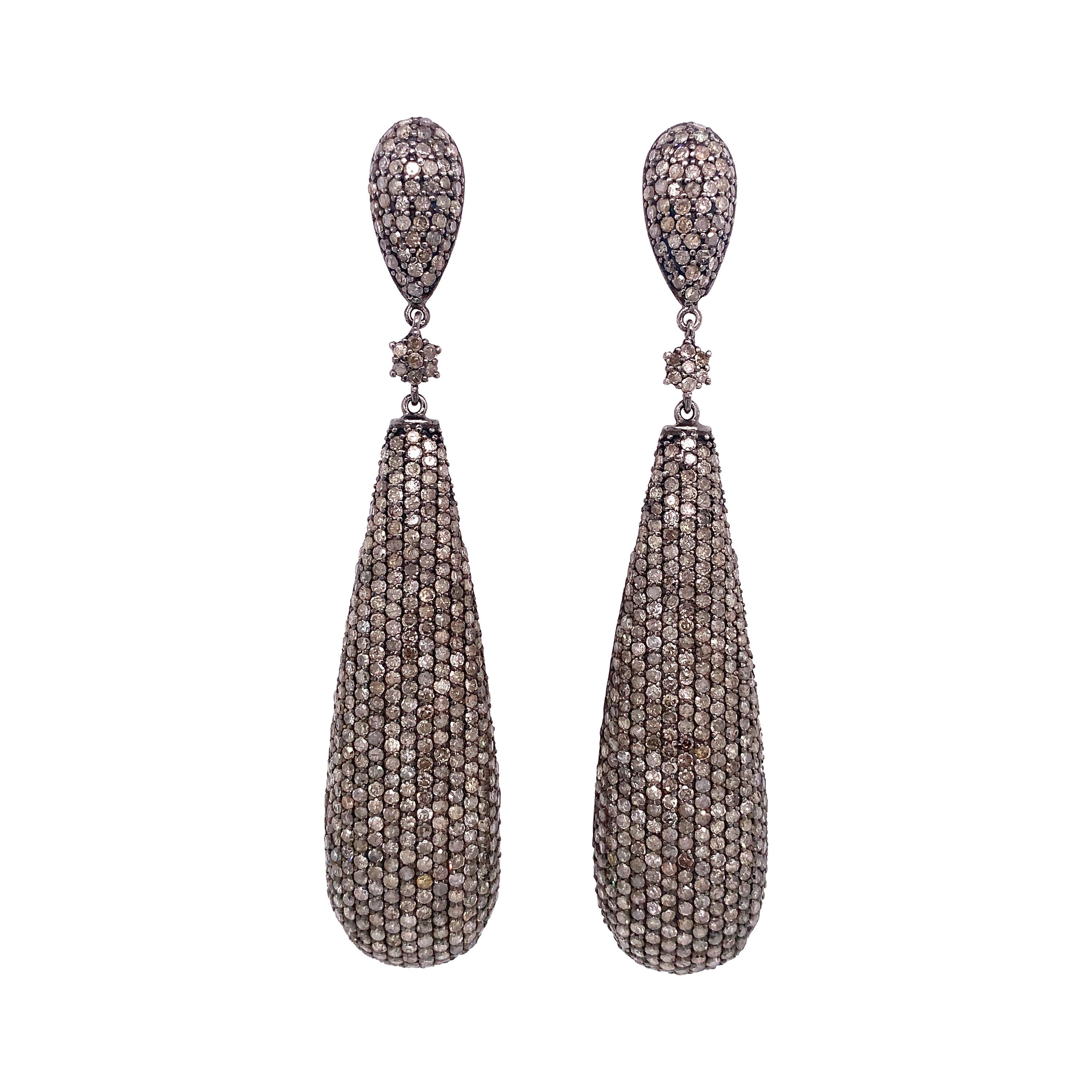 Lucea New York Icy Diamond Drop Earring For Sale