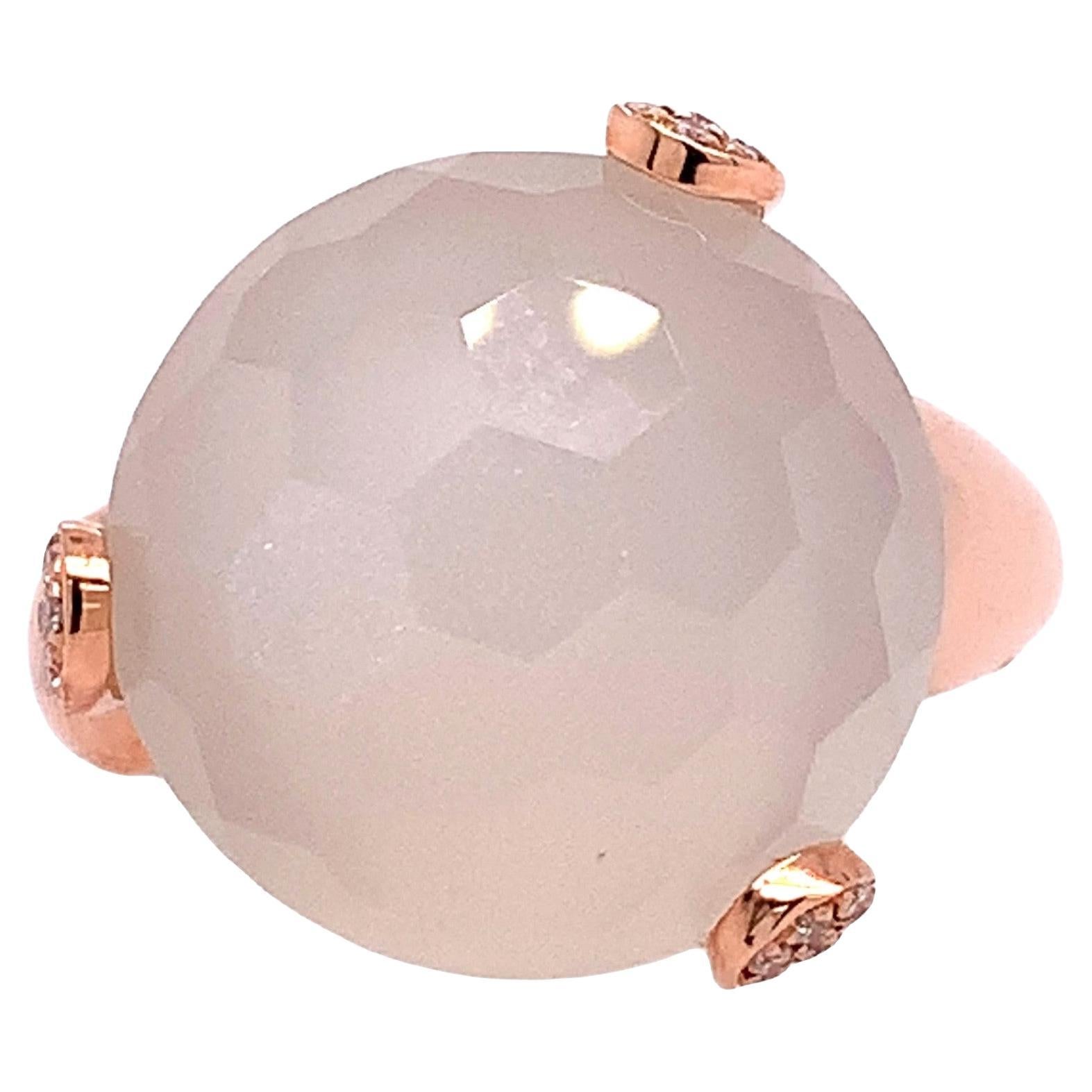 Lucea New York Moon Stone & Gold Ring For Sale