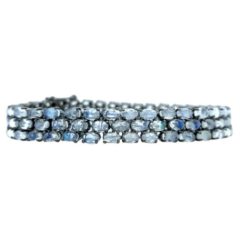 Lucea New York Moonstone Silver Bracelet For Sale