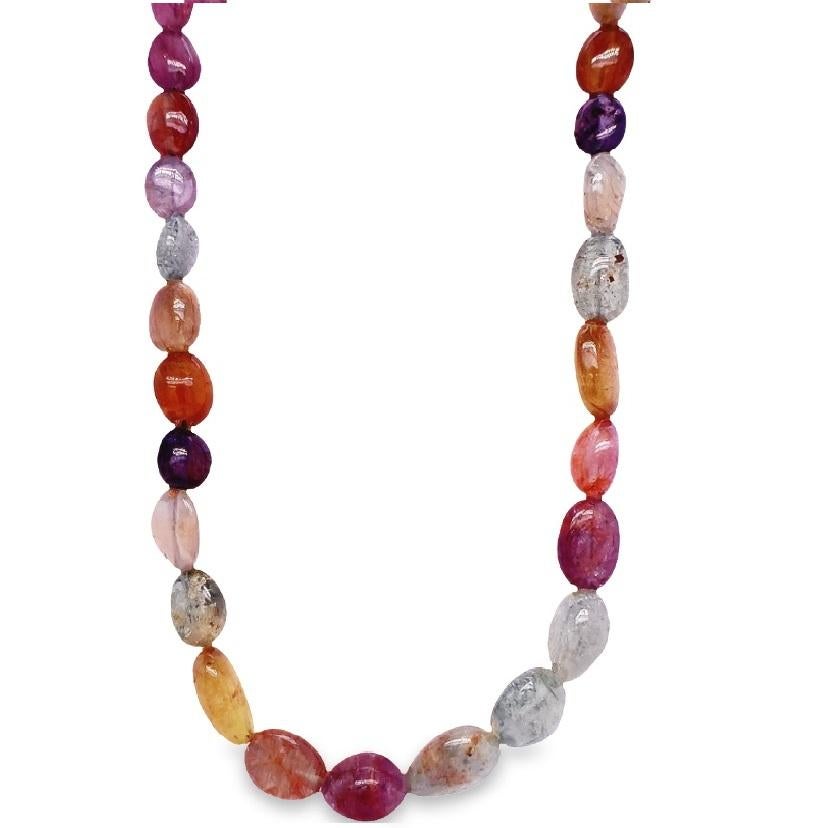 Mixed Cut Lucea New York Multi Color Tourmaline Necklace For Sale