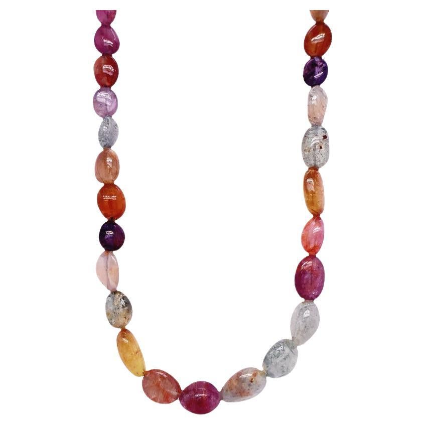 Lucea New York Multi Color Tourmaline Necklace For Sale