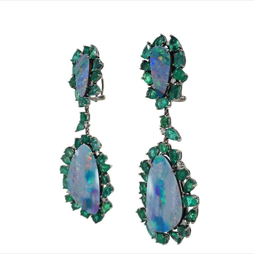 costume emerald earrings