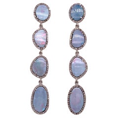 Lucea New York Opal & Icy Diamond Earrings