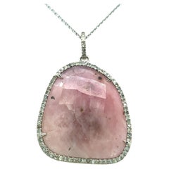 Lucea New York Pink Sapphire & Diamond Pendant