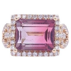 Lucea New York Ring mit rosa Turmalin und Diamanten