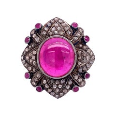 Lucea New York Ruby and Diamond Cocktail Ring