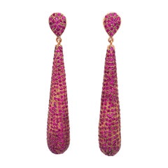 Pendientes de gota de rubí Lucea New York