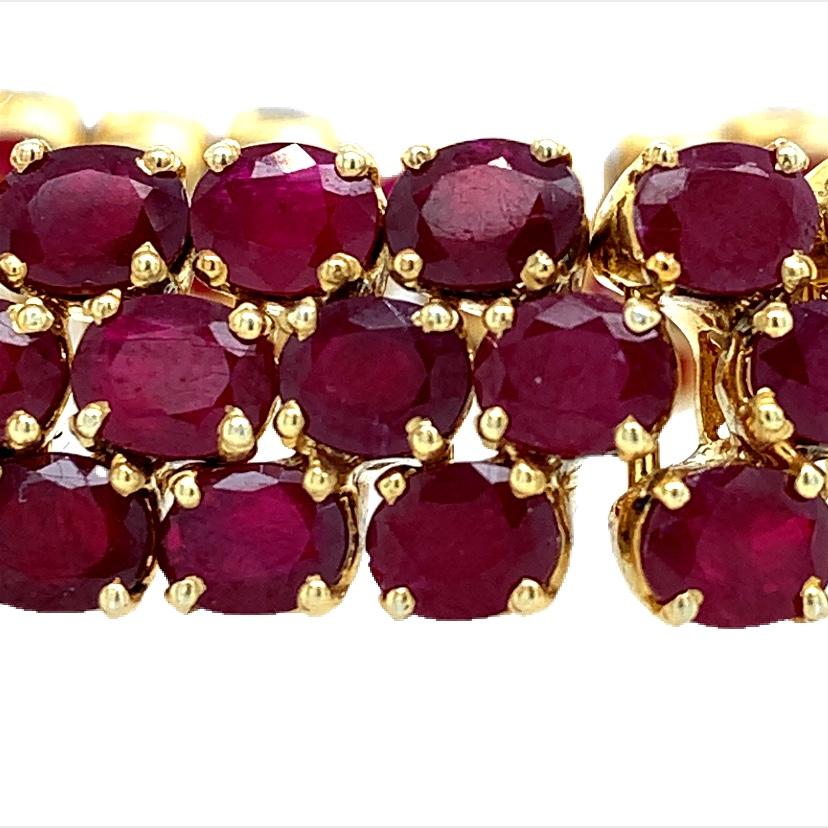 Women's or Men's Lucea New York Ruby Sliver Bracelet For Sale