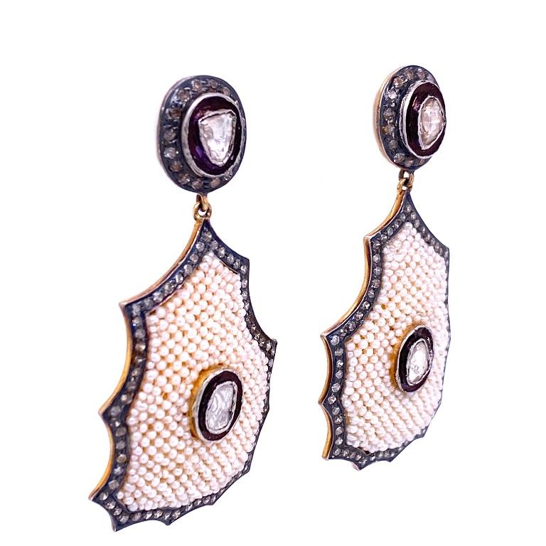 marcasite chandelier earrings