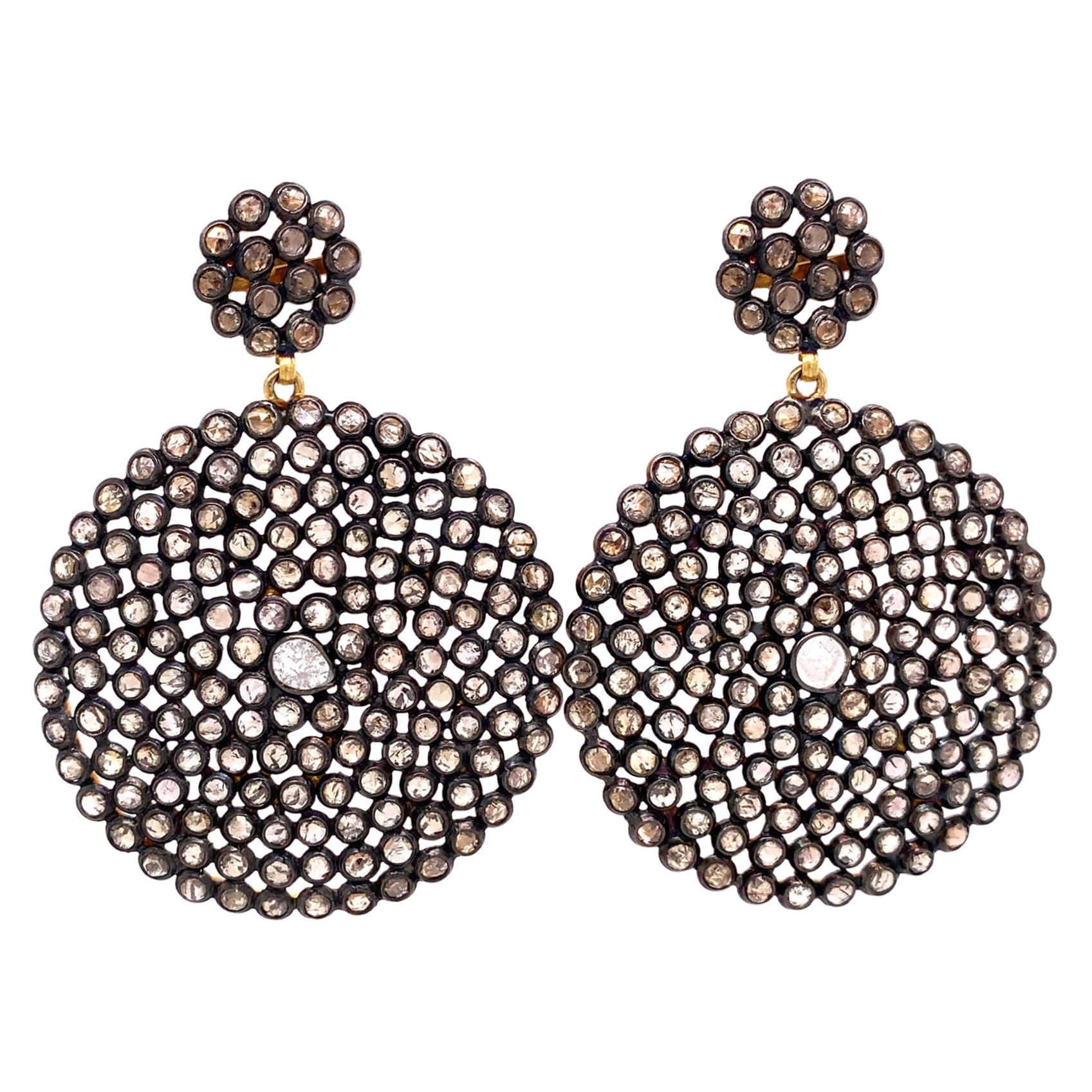 Lucea New York Rustic Diamond Earrings