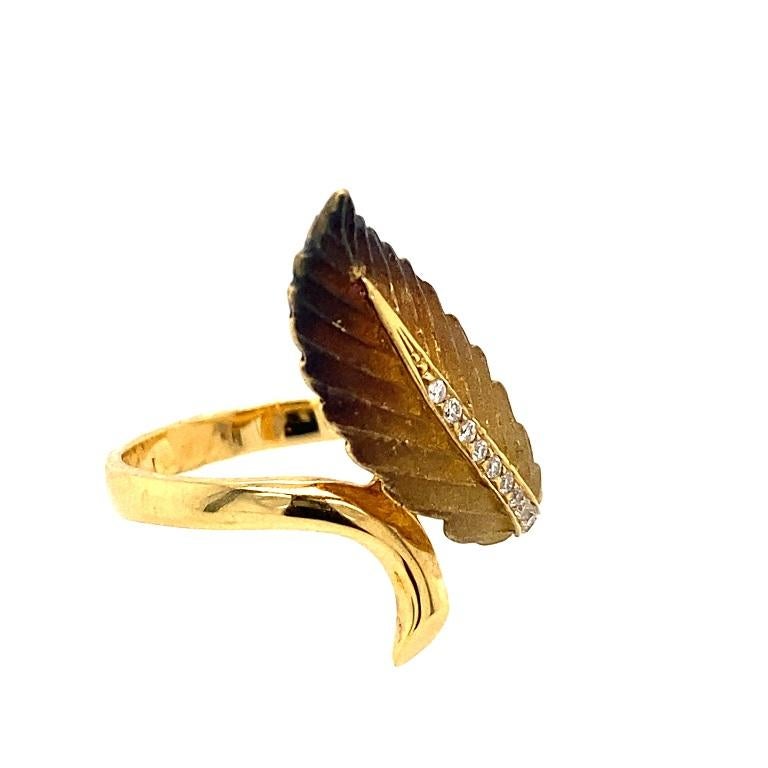 Lucea New York, Diamantring aus Rhodium mit Schliff (Zeitgenössisch)