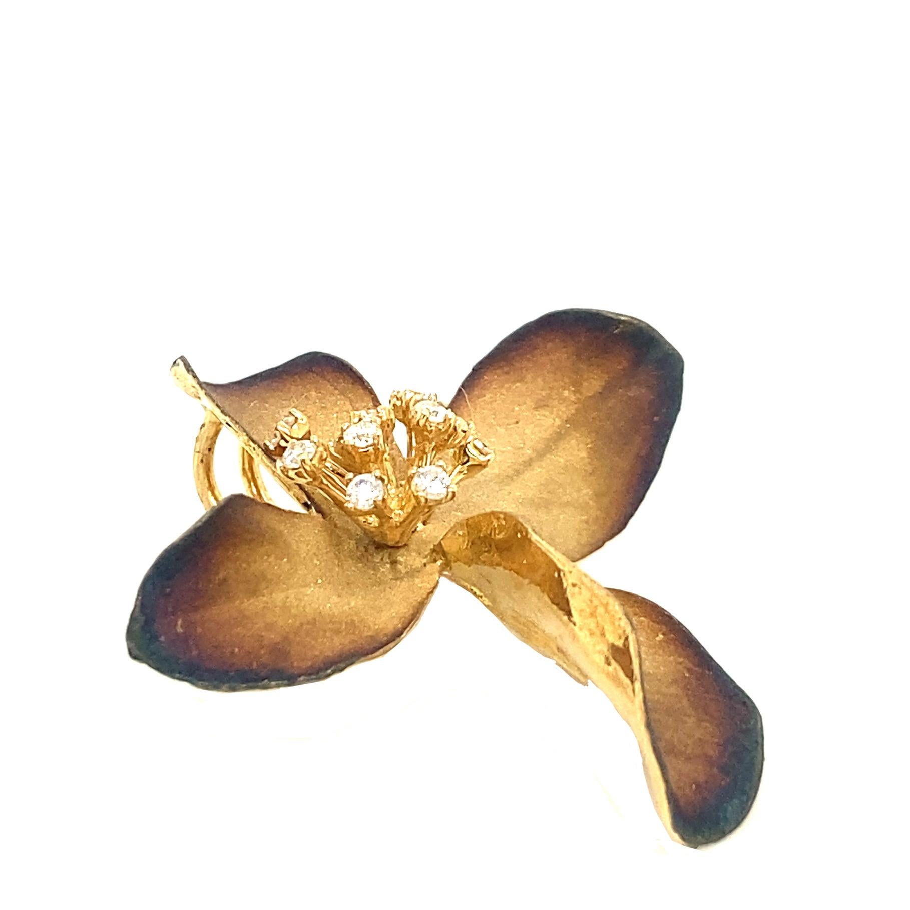 Grau-Braun Kollektion

Organischer Anhänger aus gefärbtem Rhodium mit eingefassten Diamanten in 18 Karat Gelbgold.

Diamanten: 0.20ct Gesamtgewicht.
Alle Diamanten sind G-H / SI Steine.