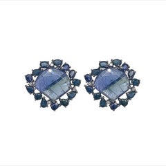 Lucea New York Orecchini con tanzanite e zaffiro blu
