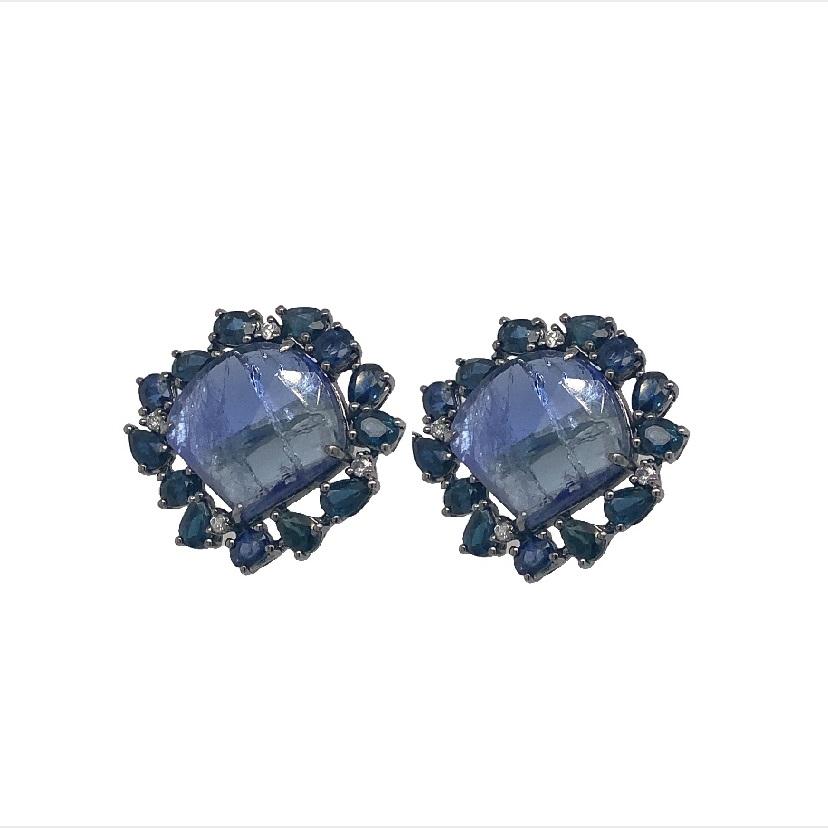 light blue sapphire earrings