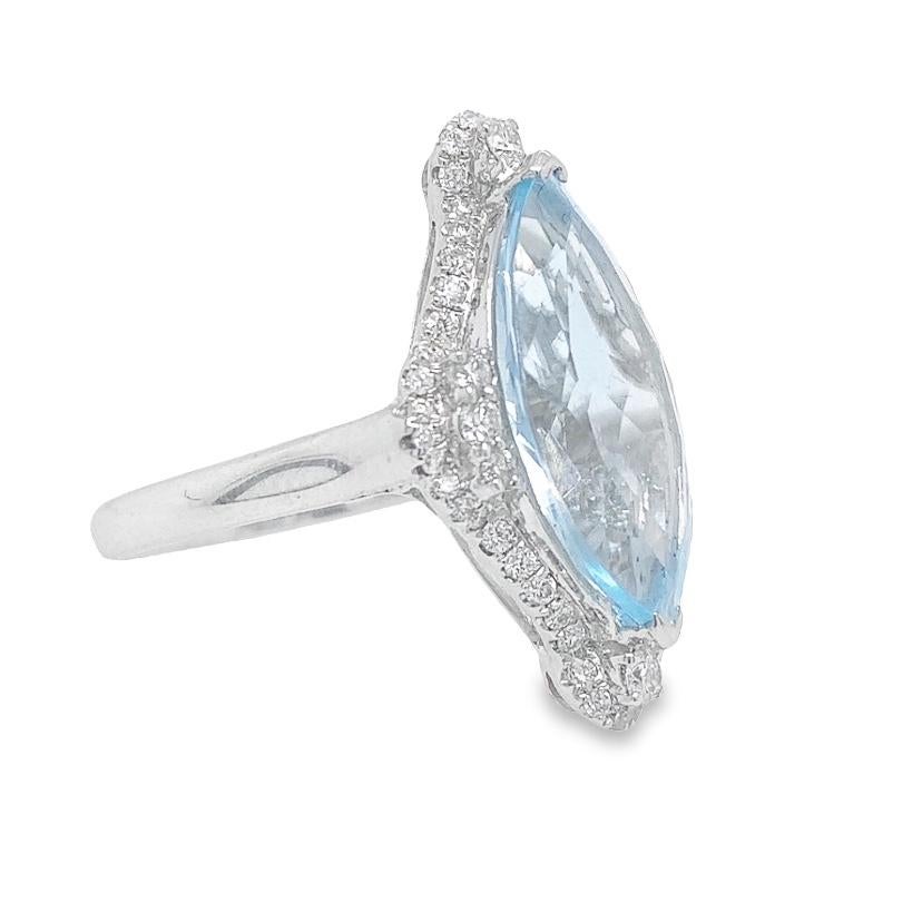 Women's Lucea New York Topaz and Diamond Ring For Sale
