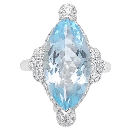 Lucea New York Topaz and Diamond Ring For Sale