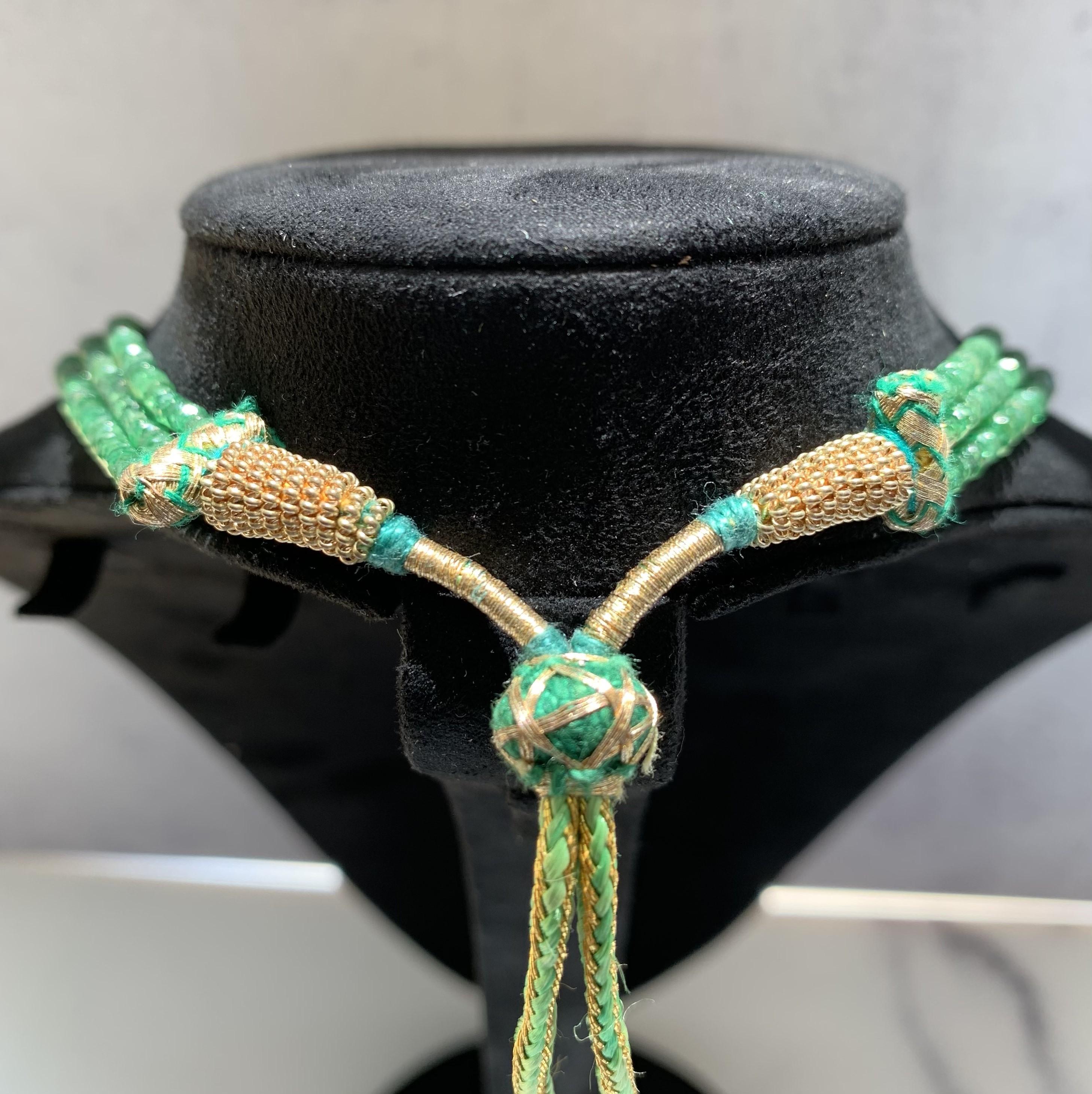 Contemporain Lucea New York, collier de perles de tsavorite en vente