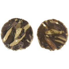 Lucedeimieiocchi gold silver boutons earrings