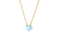 Lucedeimieiocchi Light blue heart silver gold plated necklace NWOT