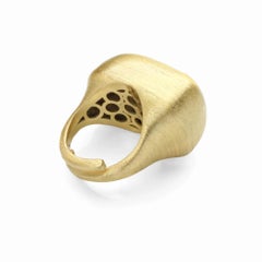 LuceDeiMieiOcchi Adjustable Silver Gold Plated Ring, 21st Century