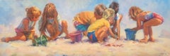 Fiesta en la playa-Edición limitada Giclée sobre lienzo no extendido