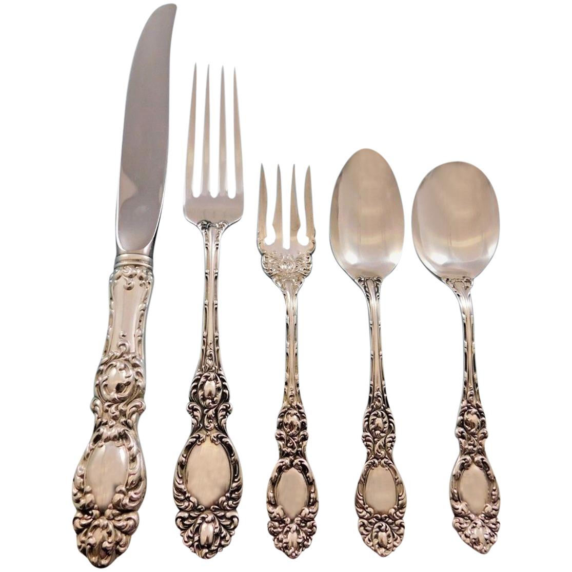 Lucerne by Wallace Sterling Silver Flatware Set for 8 Service 43 Pieces Dinner