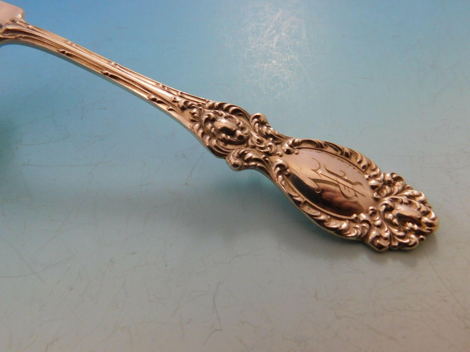 19th Century Lucerne by Wallace Sterling Silver Flatware Set Service 47 Pieces R Monogram