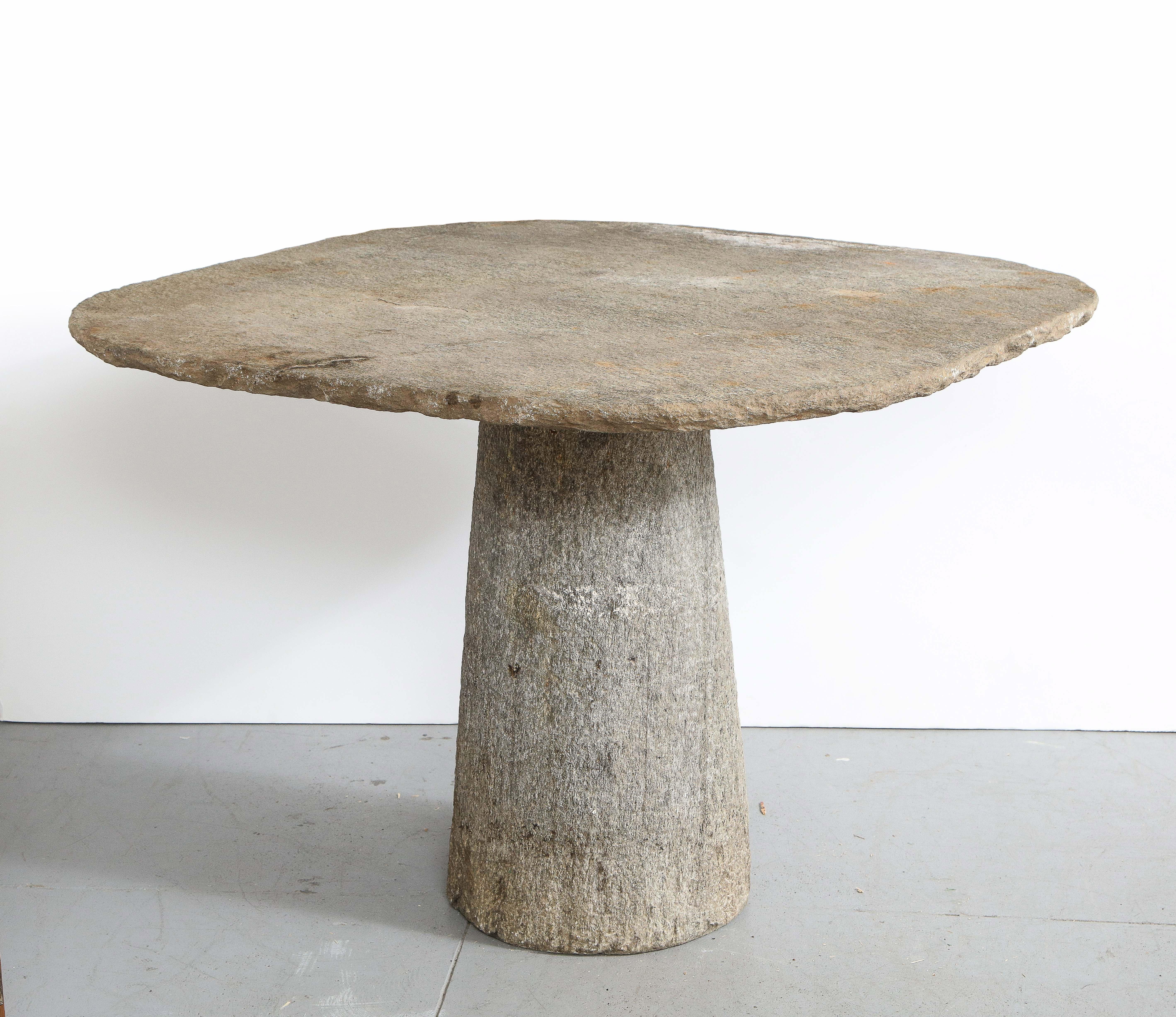 Lucerne hard stone table, Piedmont, Northern Italy (no idea of date - midcentury or earlier certainly)
Stone
Measures: H: 29.5 D: 40 W: 41 in.