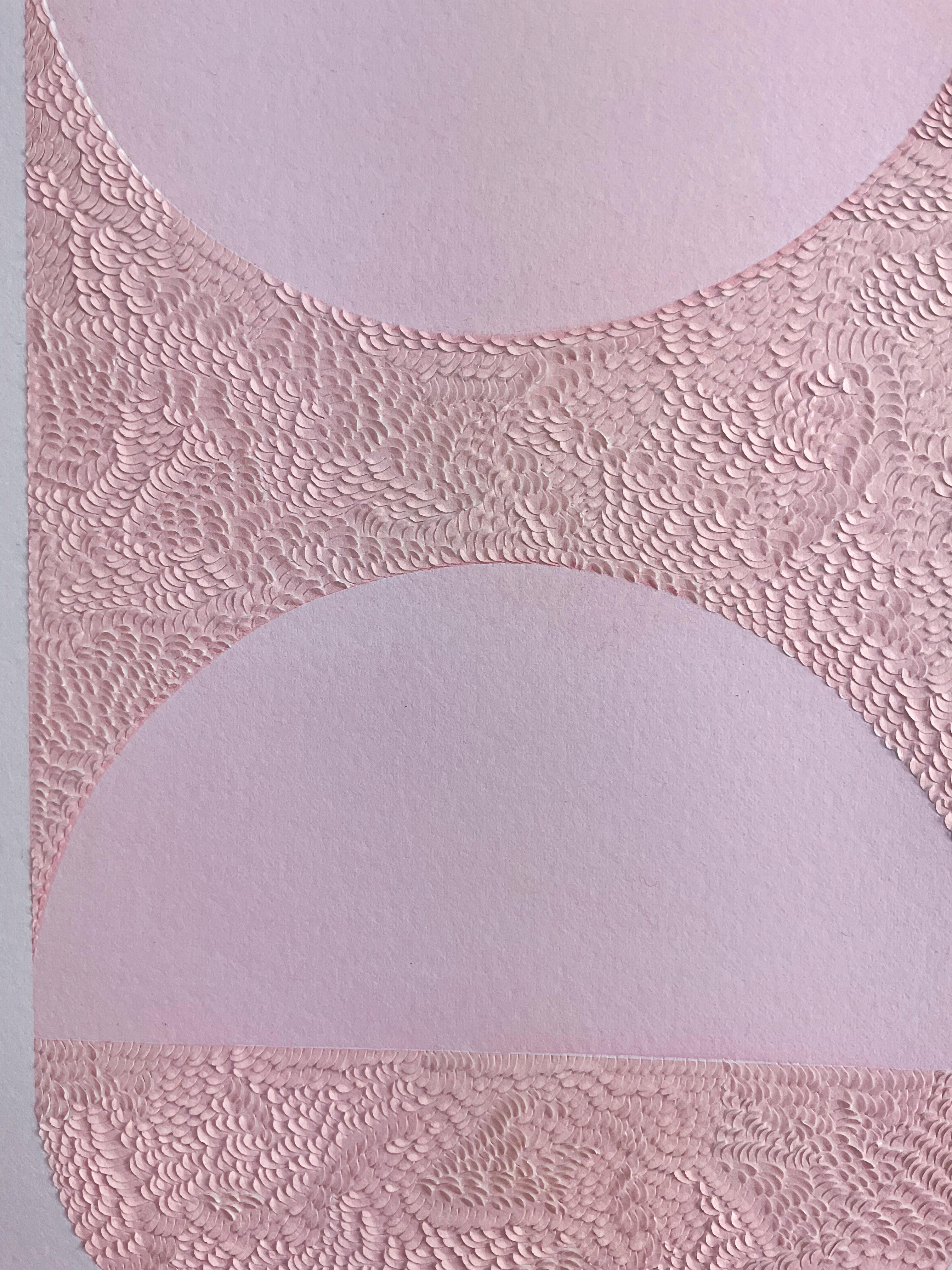 pink paper drawing