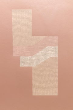 "Orientarse o Perderse IV, Knife Drawing", handcut giclée print, metallic paper