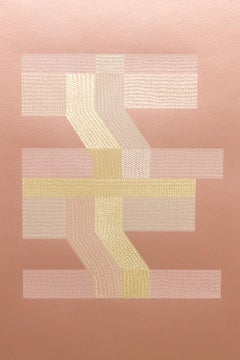 "Orientarse o Perderse V, Knife Drawing", handcut giclée print, metallic paper